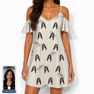 Women's Lunker Lunacy Custom Face Off-Shoulder Dress