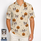 Men's Lantern Laughs Custom Cat Face Polo Shirt