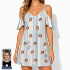 Women's Buttercream Boardwalk Custom Face Off-Shoulder Dress