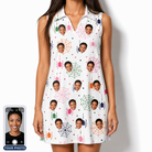 Women's Venom Velvet Custom Face V-Neck Dress