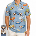 Men's Aero Barkers Custom Dog Face Polo Shirt