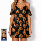 Women's Frightlight Fancies Custom Face Off-Shoulder Dress