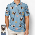 Men's Toe Bean Trail Custom Cat Face Polo Shirt