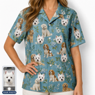 Women's Doggone Doodles Custom Dog Face Hawaiian Shirt