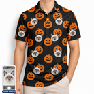 Men's Frightlight Fancies Custom Cat Face Polo Shirt