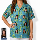 Women's Bamboo Boogie Custom Face Hawaiian Shirt
