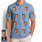 Men's Melon Mosaic Custom Face Polo Shirt