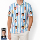 Men's Dazzle Drops Custom Face Polo Shirt