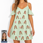 Women's Rindependence Day Custom Face Off-Shoulder Dress