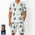 Men's Independence Icicles Custom Face Shirt & Shorts Set