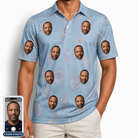 Men's Pearl Parade Custom Face Polo Shirt