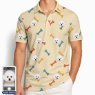 Men's Chewsy Chompers Custom Dog Face Polo Shirt