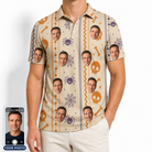 Men's Webbed Bones Custom Face Polo Shirt
