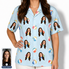 Women's Family Floaties Custom Face Hawaiian Shirt