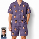 Men's Spider Social Custom Face Shirt & Shorts Set