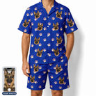 Men's Canine Confetti Custom Dog Face Shirt & Shorts Set