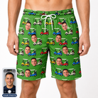 Men's Course Cruisers Custom Face Beach Shorts
