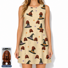 Women's Spellbound Spires Custom Dog Face Tank Dress