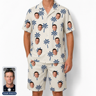 Men's Technicolor Tropics Custom Face Shirt & Shorts Set