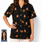 Women's Cackle Carvings Custom Face Hawaiian Shirt