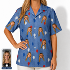 Women's Patriot Pop Custom Face Hawaiian Shirt