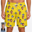Men's Liberty Stripe Custom Face Beach Shorts