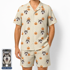 Men's Fiery Fiends Custom Dog Face Shirt & Shorts Set