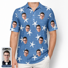 Men's Starfish Swerve Custom Face Polo Shirt