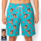Men's Razzle Riot Custom Face Beach Shorts