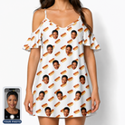 Women's Frank Feast Custom Face Off-Shoulder Dress