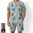 Men's Cane Carousel Custom Face Shirt & Shorts Set