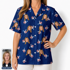 Women's Reel Rapture Custom Face Hawaiian Shirt