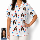 Women's Cool Colonies Custom Face Hawaiian Shirt
