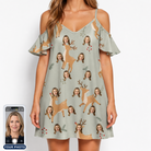 Women's Hoof Hootenanny Custom Face Off-Shoulder Dress