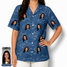 Women's Finny Business Custom Face Hawaiian Shirt