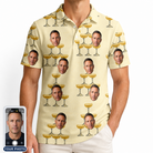 Men's Briny Betrothal Custom Face Polo Shirt