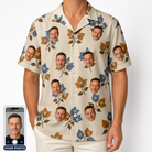 Men's Bougainvillea Bounce Custom Face Hawaiian Shirt