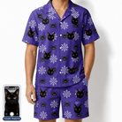 Men's Leggy Lurkers Custom Cat Face Shirt & Shorts Set