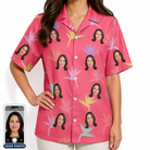 Women's Paradise Punch Custom Face Hawaiian Shirt
