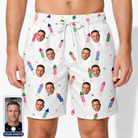 Men's Boom Banner Custom Face Beach Shorts