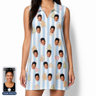 Women's Spice Sprites Custom Face V-Neck Dress
