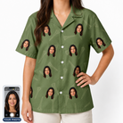 Women's Fairway Flair Custom Face Hawaiian Shirt