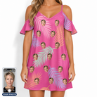 Women's Swaying Sweethearts Custom Face Off-Shoulder Dress
