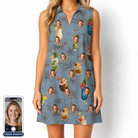 Women's Agave Affair Custom Face V-Neck Dress