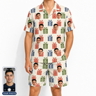 Men's Cheery Crates Custom Face Shirt & Shorts Set