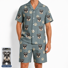 Men's Muzzle Marks Custom Dog Face Shirt & Shorts Set