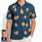 Men's Lunar Laughs Custom Face Polo Shirt