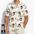 Men's Twinkle Tangled Custom Face Polo Shirt