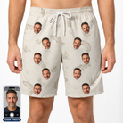 Men's Creek Chic Custom Face Beach Shorts