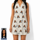 Women's Lunker Lunacy Custom Face V-Neck Dress